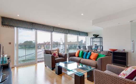 2 Bed Flat To Rent On Chelsea Bridge Wharf London Sw8