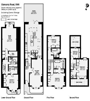 5 bed Flat for sale on Clancarty Road, London SW6 - Property Floorplan