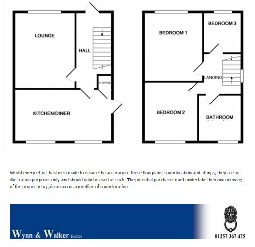 3 bed semi-detached for sale in Mason Street, Horwich - Property Floorplan