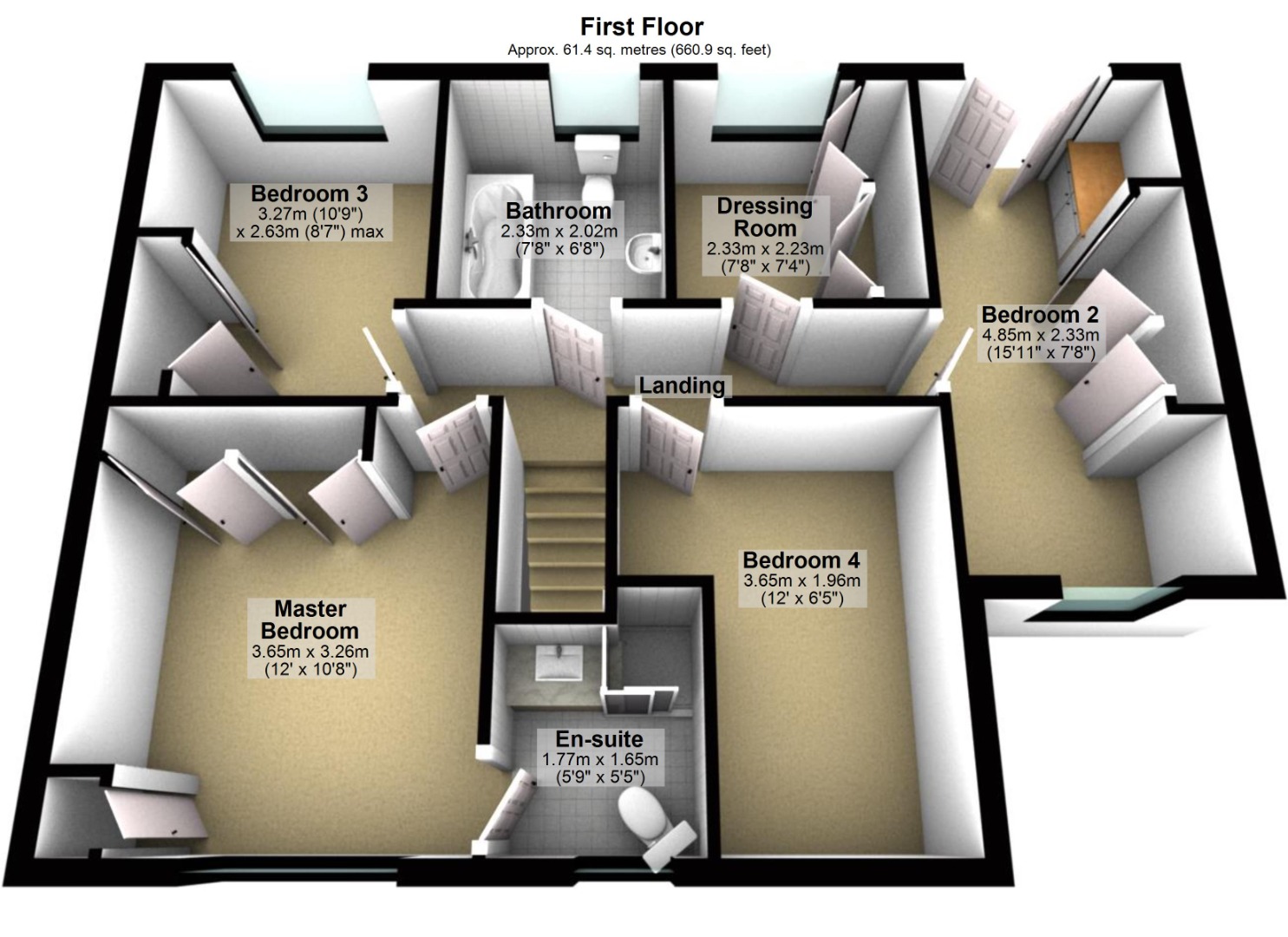 5 bed house for sale in Colleridge Grove - Property Floorplan