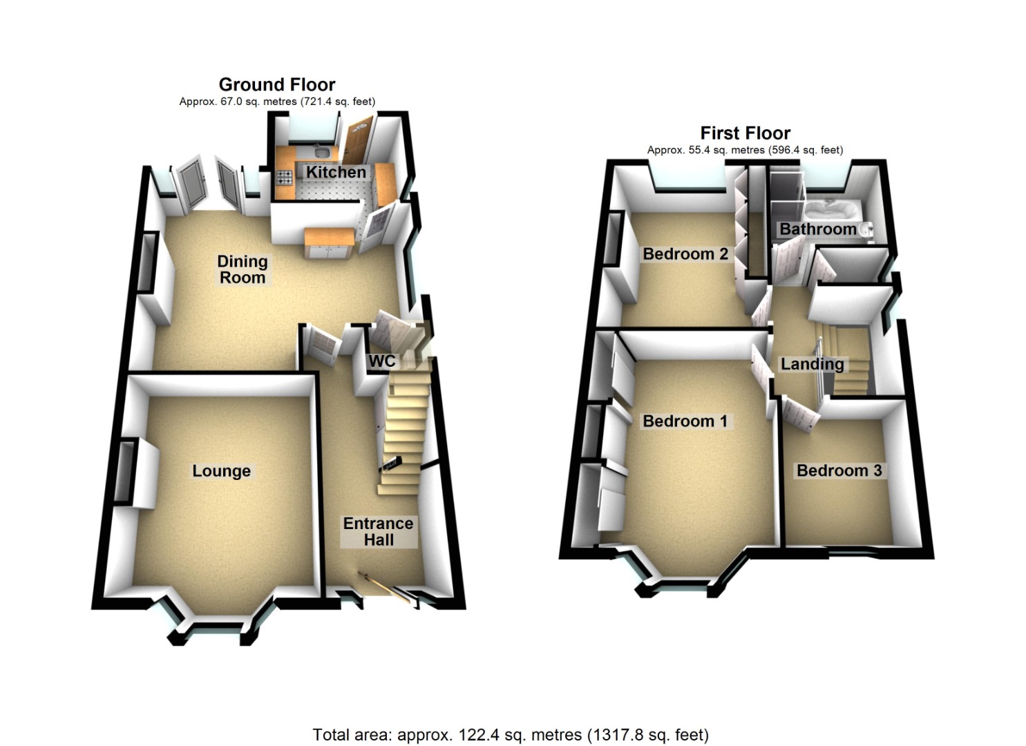 3 bed house for sale in Kingston Road, Willerby - Property Floorplan